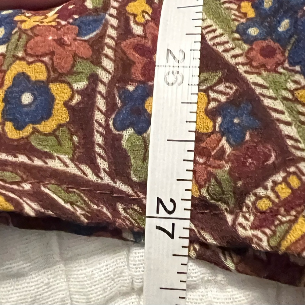 Vintage 70s Paisley Boho Blouse L XL - Picture 6 of 7